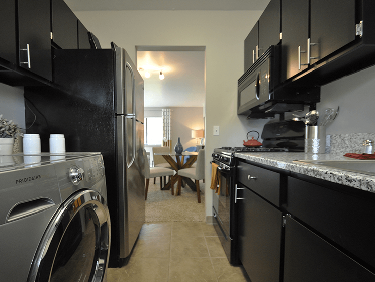 Upgraded Kitchen Appliances in apartment